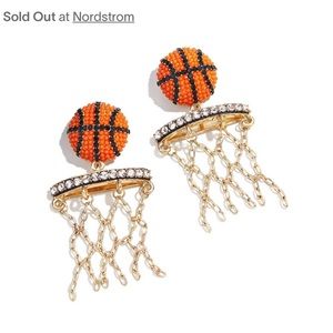 Baublebar Shoot Your Shot Slam Dunk In Style Basketball & Net Dangle Earrings
